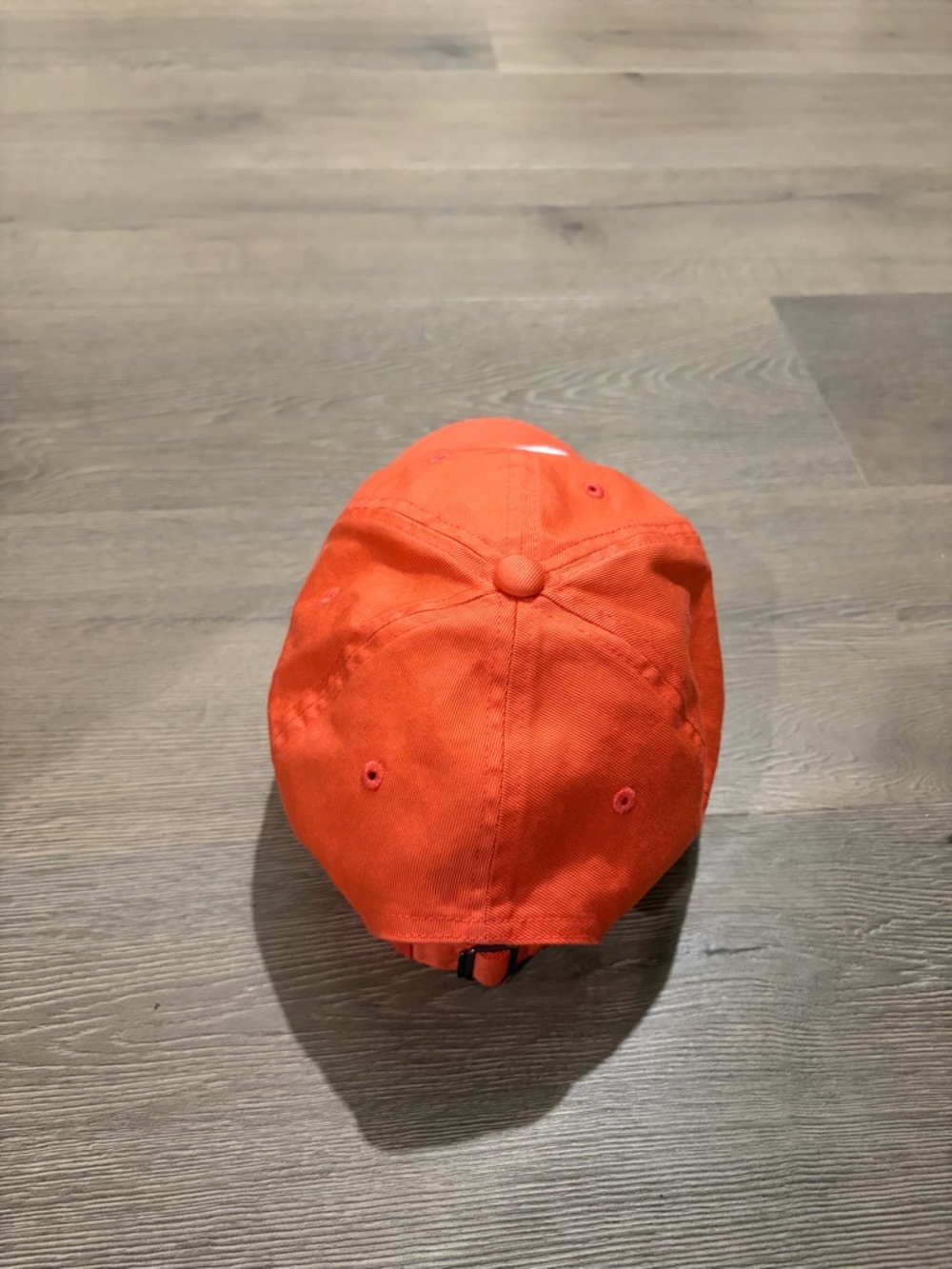 Nike Bright Orange Casual Baseball Cap with White Logo - Picture 3 of 5